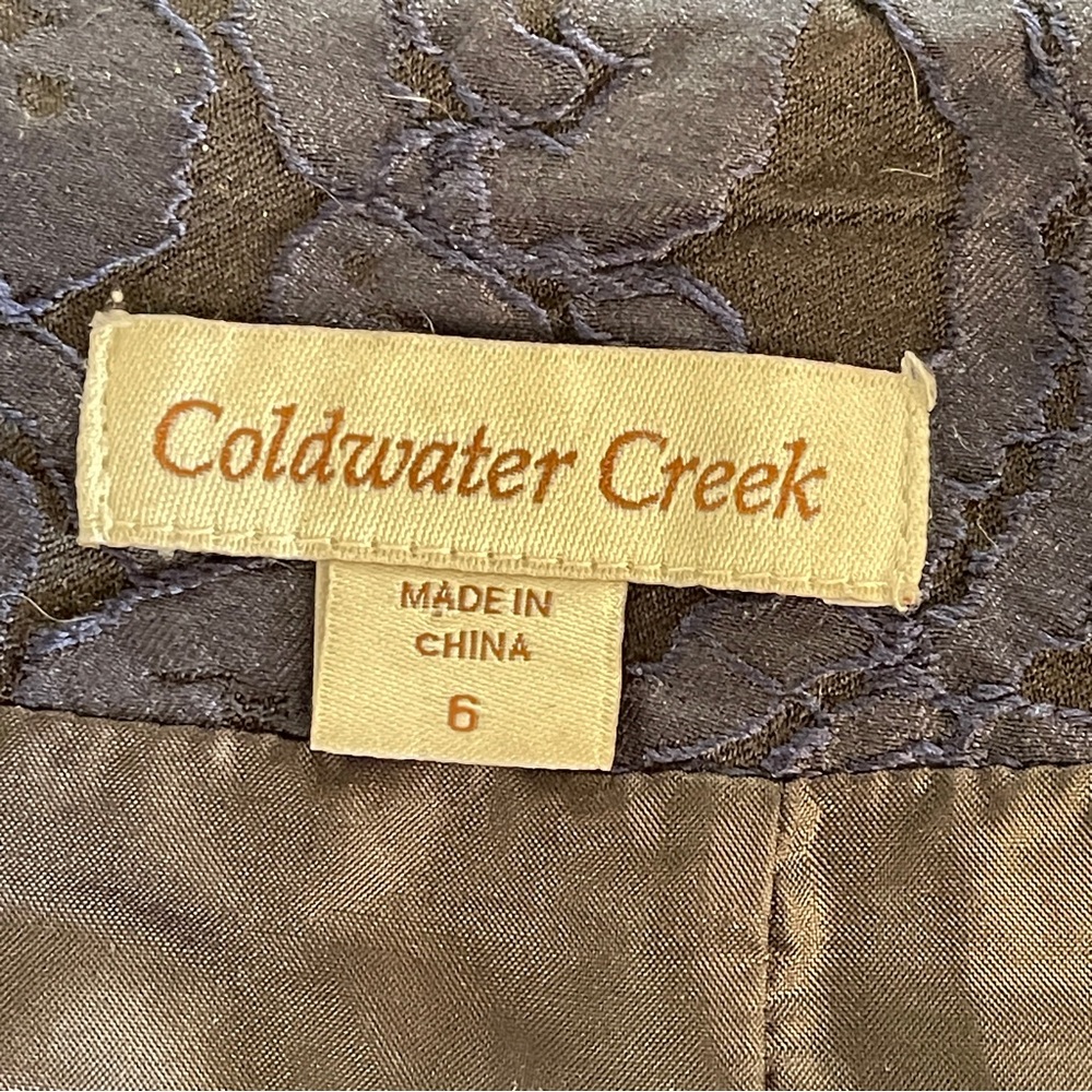Cold water Creek Navy Blue Women's Skirt in size 6 - Picture 5 of 5
